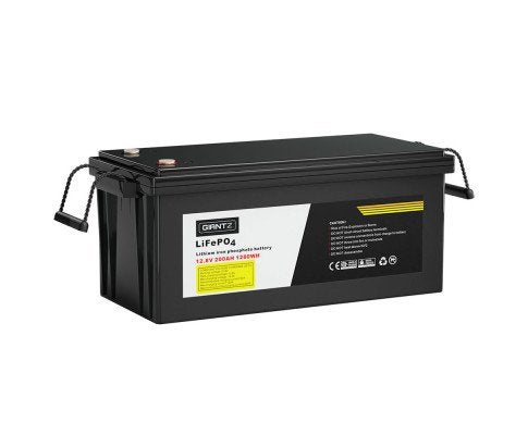 Giantz Lithium Iron Battery 200AH 12V LiFePO4 Deep Cycle Battery 4WD Camping