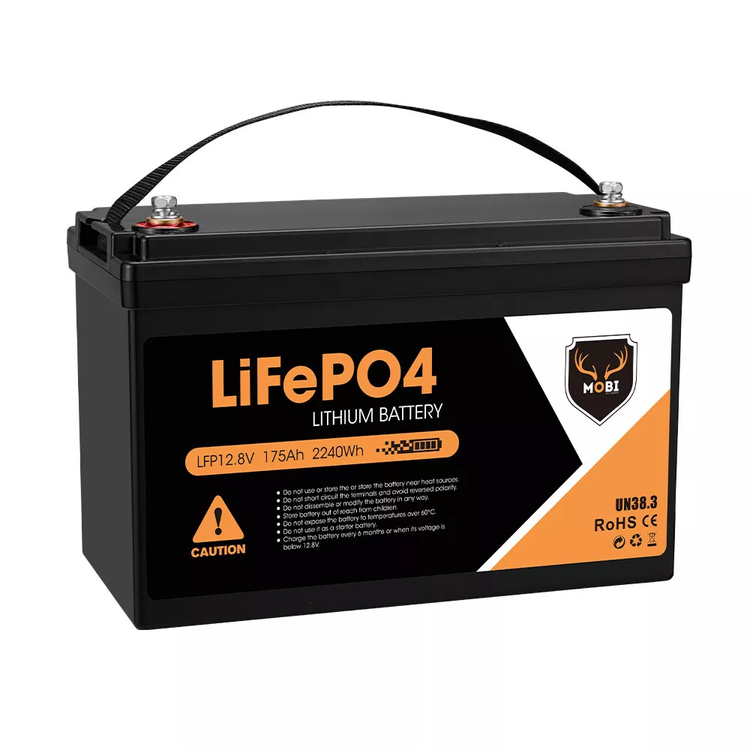 Mobi 175AH 12V Lithium Iron Battery LiFePO4 Deep Cycle Battery RV 4WD Solar