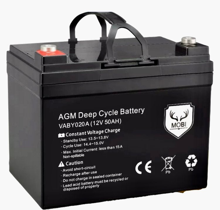 50AH 12V MOBI AGM Deep Cycle Battery