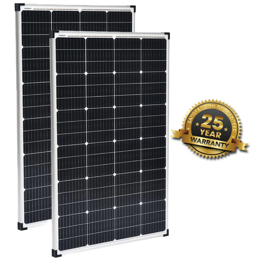 2x 300W 12V Monocrystalline StarPower Fixed Portable Solar Panel RV