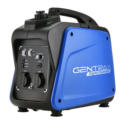 GenTrax 2kW Pure Sine Wave Inverter Petrol Camping Portable Generator