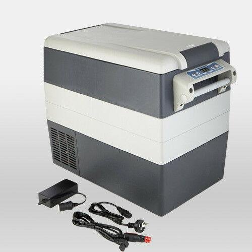 55L Portable Fridge Freezer 12V 24V 240V For Camping Car Boating Caravan- Black