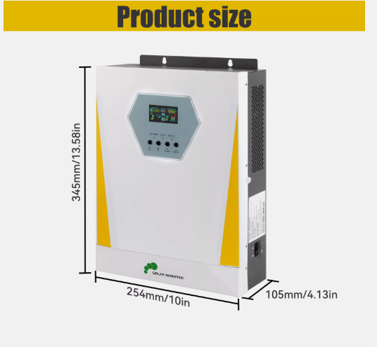 3.2KW (3200W) Off Grid Solar Hybrid Inverter Solar Charger 24V Battery MPPT 100A
