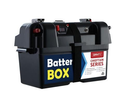 Giantz 12V Large Universal Portable Camping Battery Box