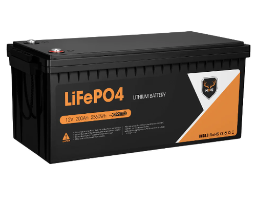 Mobi 12V 200AH Lithium Iron Phosphate Battery LiFePO4 Deep Cycle
