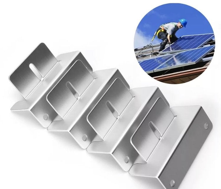 4PCS Aluminium Z Bracket, Solar Panel Mounts