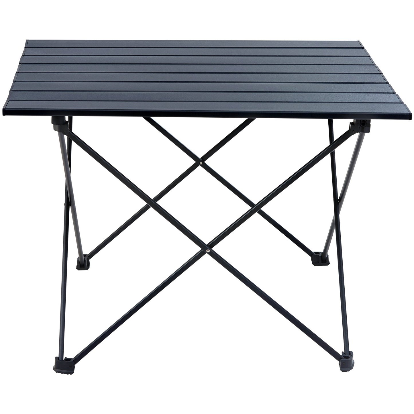 VEVOR Folding Camping Table, Outdoor Portable Side Tables, Lightweight Fold Up Table, Aluminum Alloy Ultra Compact Work Table with Carry Bag, For Cooking, Beach, Picnic, Travel, 22.2x15.9 inch, Black