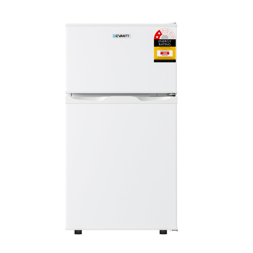 Devanti 85L Bar Fridge Mini Freezer Refrigerator White - additional product photo