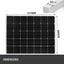 Mobi 350W Fixed Solar Panel Mono Cell With 20A 12V 24V PWM Regulator USB