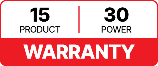 TCL Solar T Class 15 year product warranty and 30 year power warranty