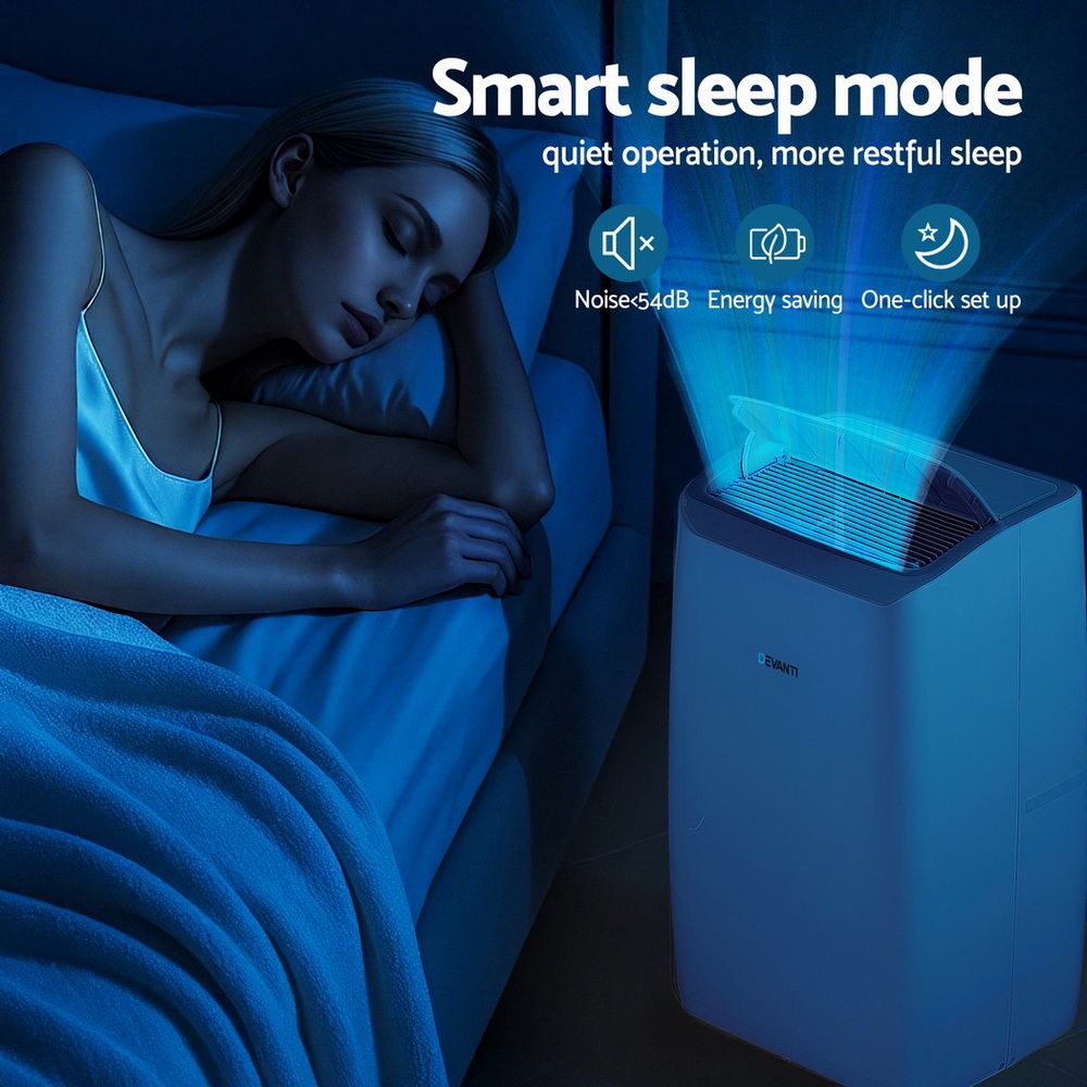 Devanti 14000 BTU portable air conditioner lifestyle image