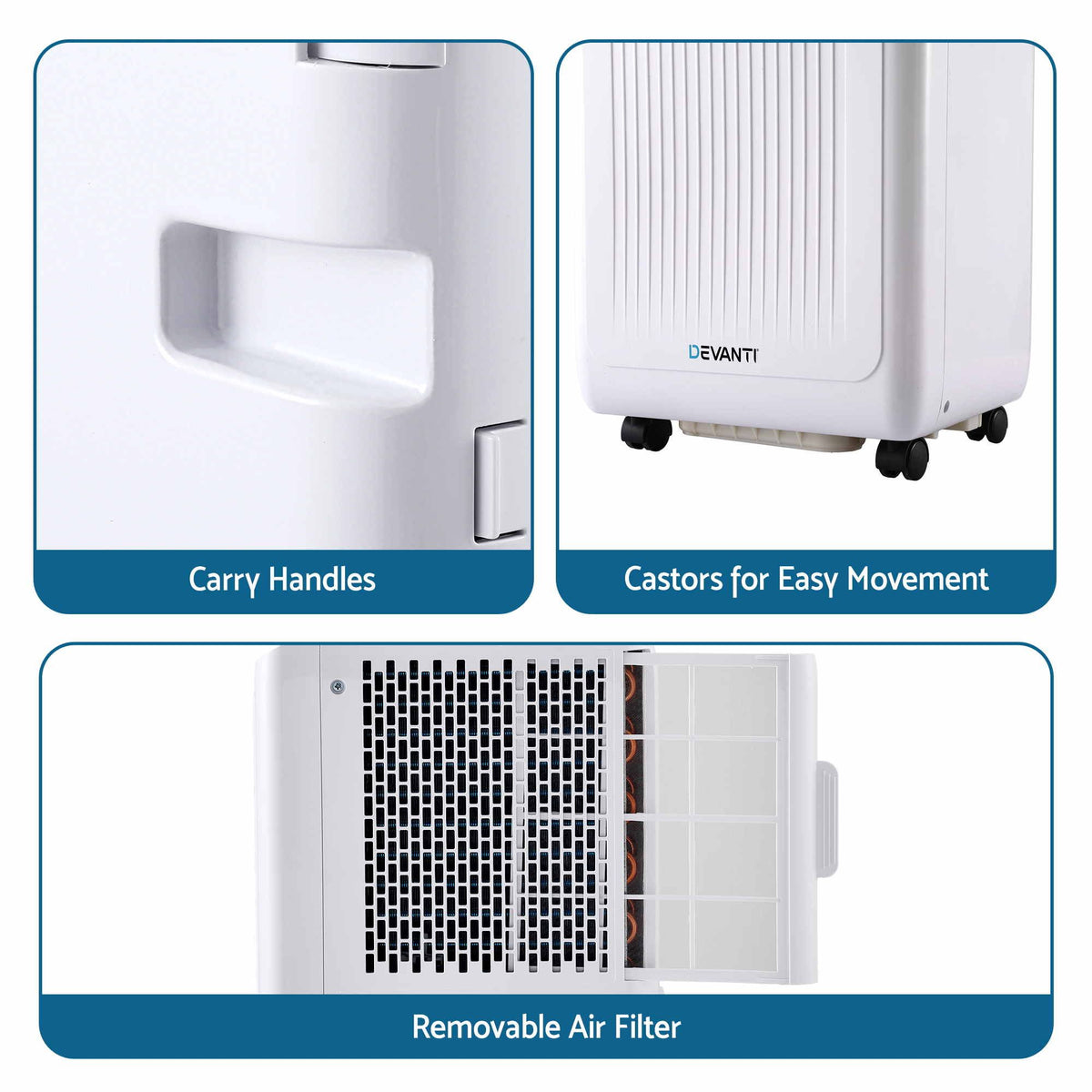 Devanti 5000 BTU portable air conditioner lifestyle image