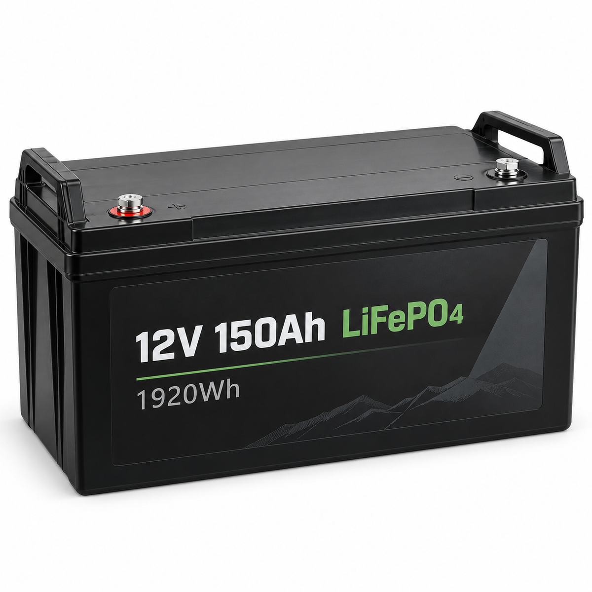 12V 150Ah LiFePO4 lithium battery 1920Wh with 100A BMS