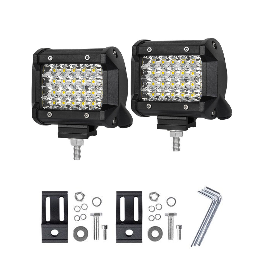 Pair 4-Inch Philips LED Spot Work Lights | 4WD & Reverse – product view 2