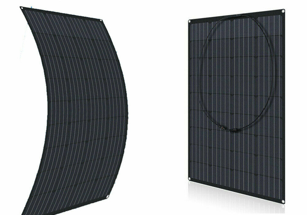 300W flexible monocrystalline solar panel cell surface detail
