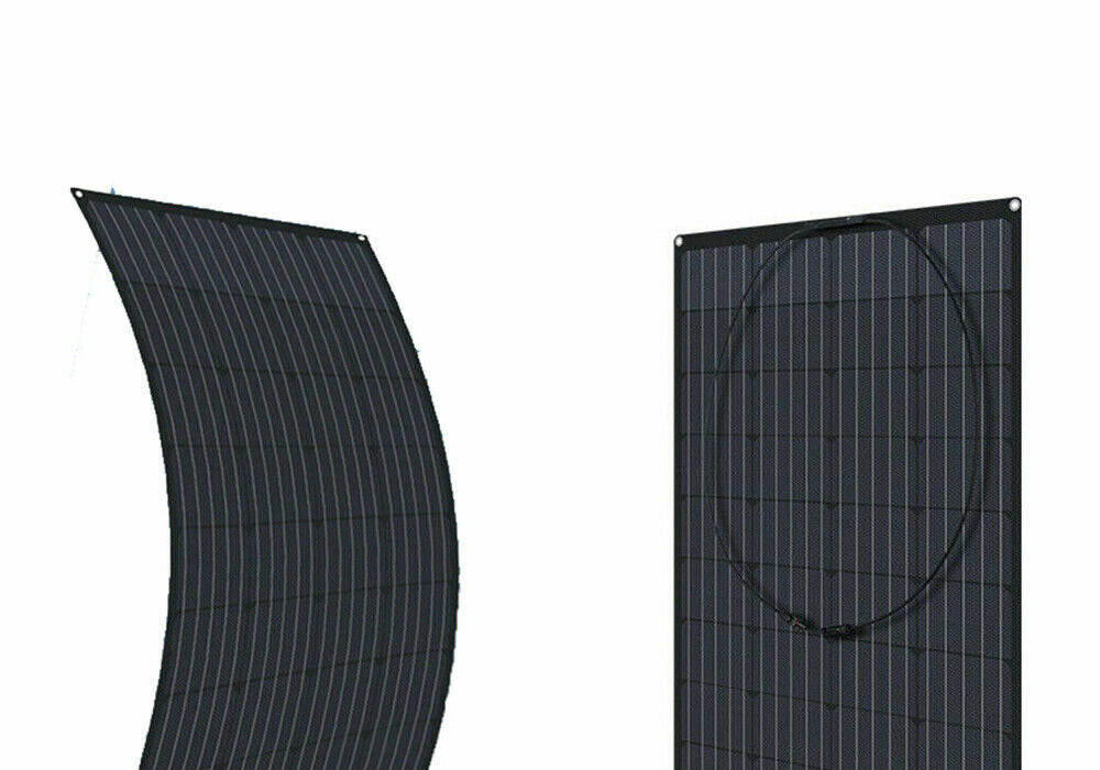 300W flexible monocrystalline solar panel upper section and connection detail