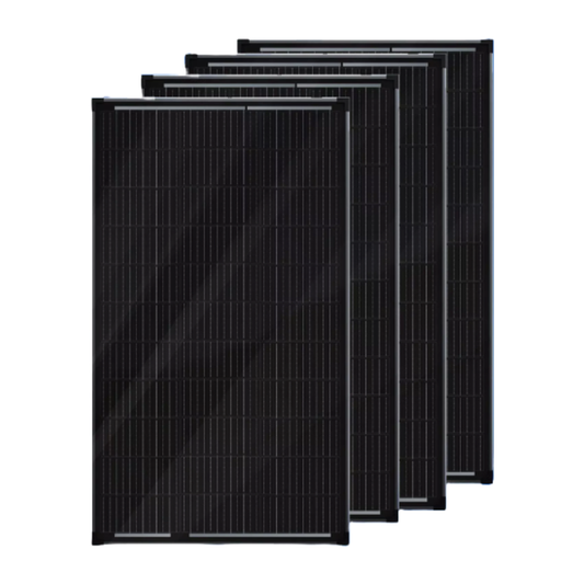 4x 350W 12V Fixed Shingled Mono Solar Panel Caravan Camping RV