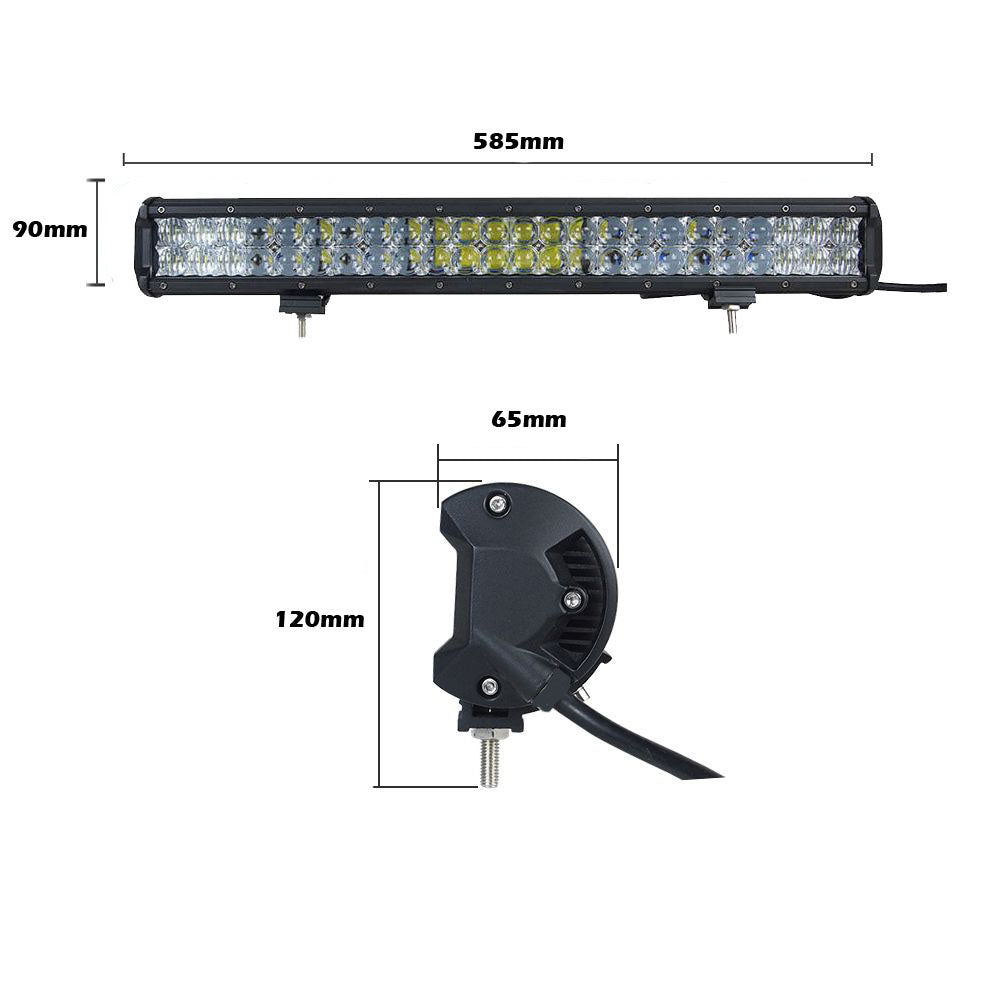 23-Inch OSRAM 144W 5D LED Light Bar Combo Beam | 4WD – product view 2