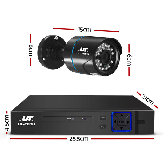UL-TECH 1080P Security Camera System 4CH DVR with 4 CCTV Bullet Cameras - additional product photo