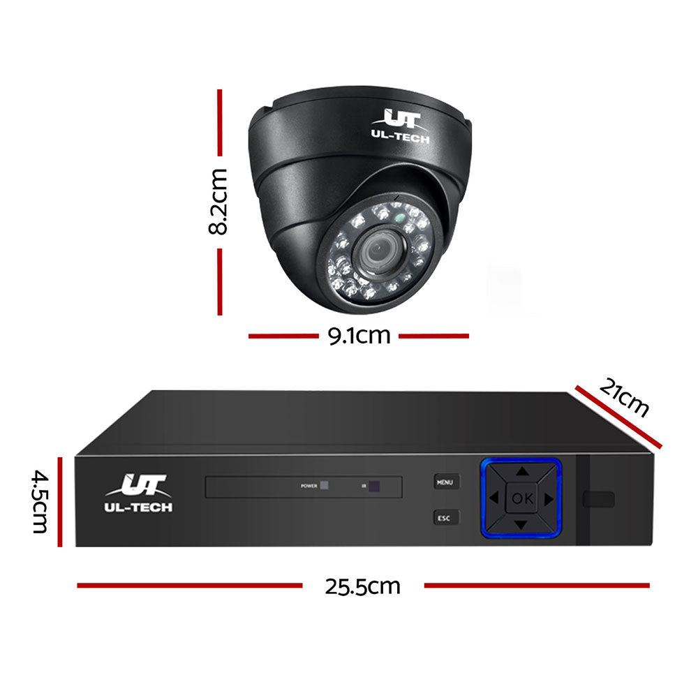 UL-TECH 1080P Security Camera System 4CH DVR with 4 CCTV Dome Cameras - additional product photo