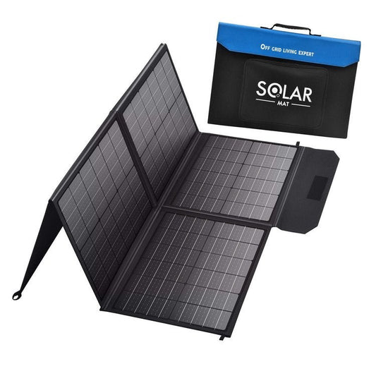 380W 12V Monocrystalline Folding Black Solar Blanket With MPPT Regulator