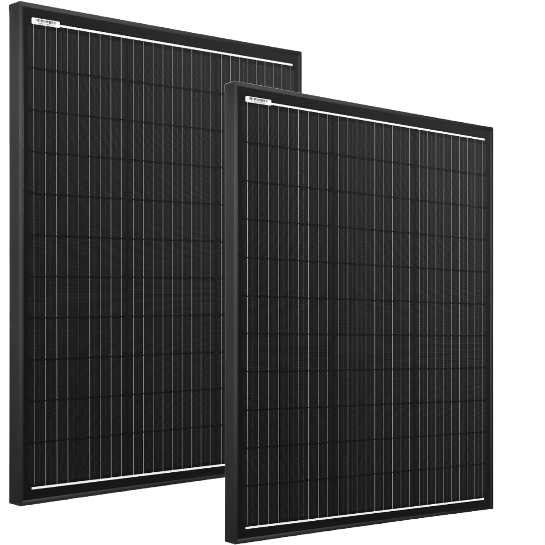 2x 300W 12V Fixed Mono Shingled Solar Panel Caravan Camping RV