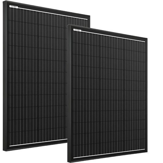 2x 300W 12V Fixed Mono Shingled Solar Panel Caravan Camping RV