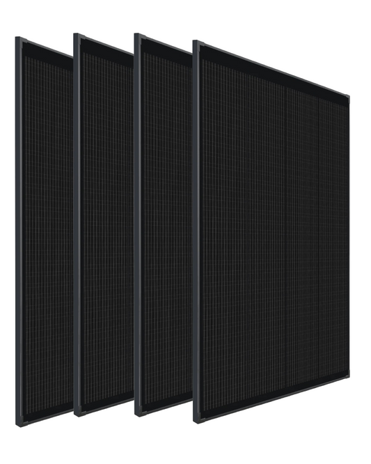 4x 500W 12V Mono Shingled Fixed Solar Panel Camping RV