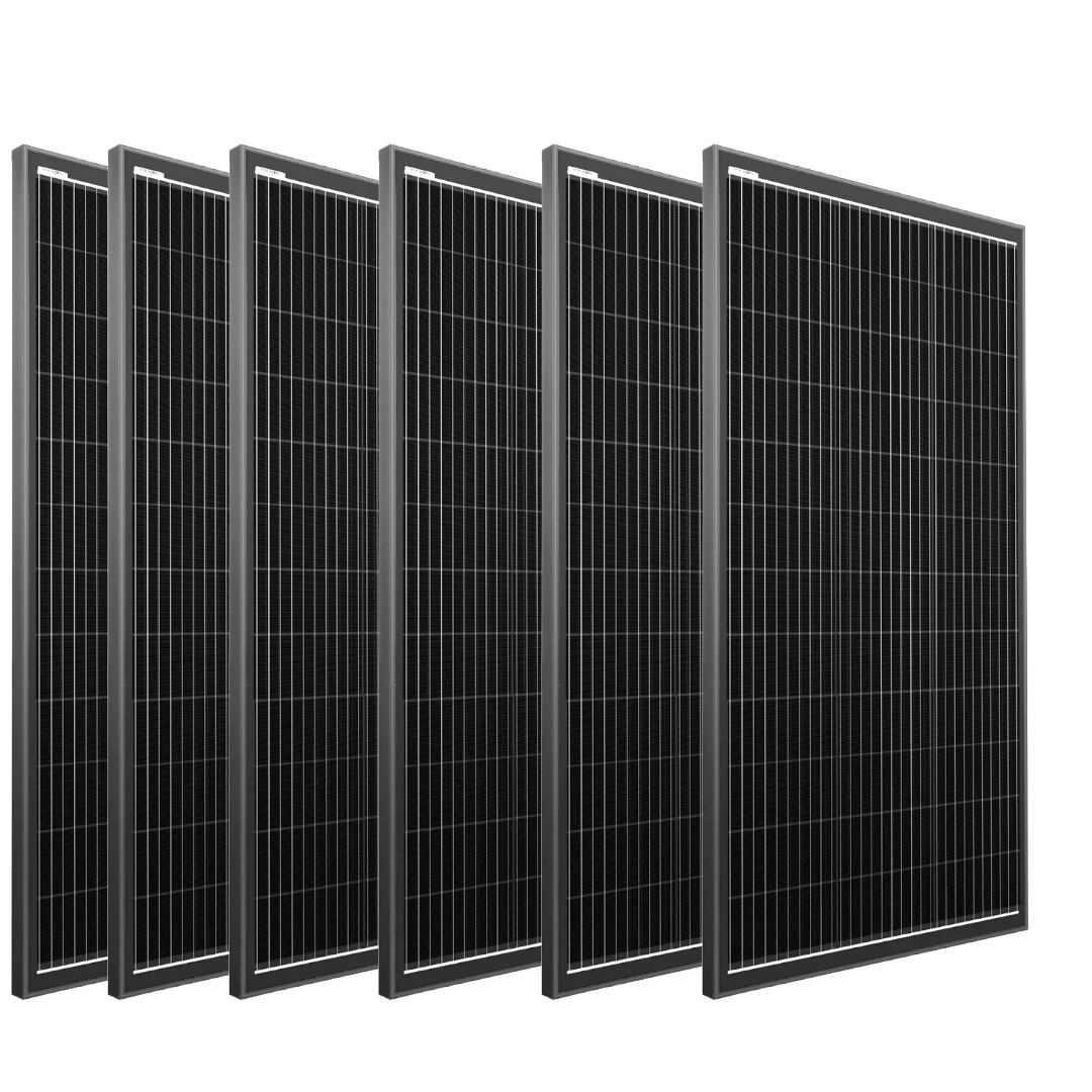 6 × 400W 12V Fixed Shingled Mono Solar Panel Bundle