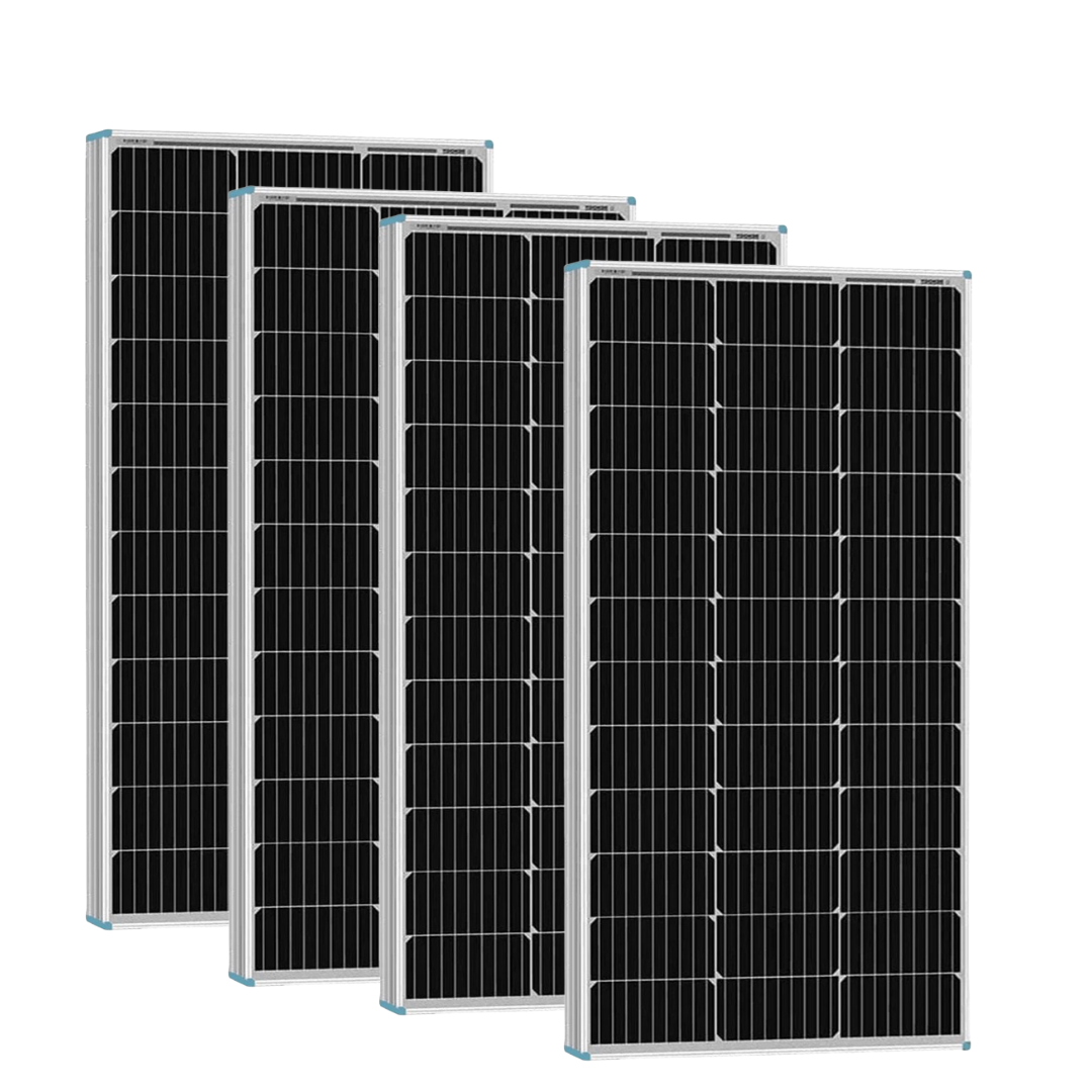 4 × 300W 12V Fixed Monocrystalline Solar Panel Bundle
