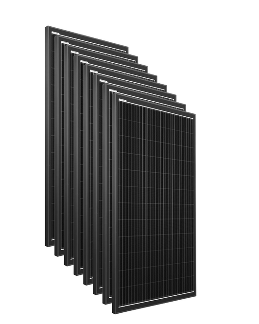 8 × 400W 12V Fixed Shingled Mono Solar Panel Bundle