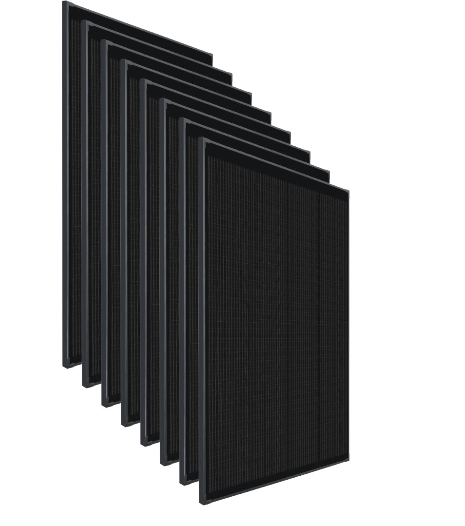 8 × 500W 12V Mono Shingled Fixed Solar Panel Bundle