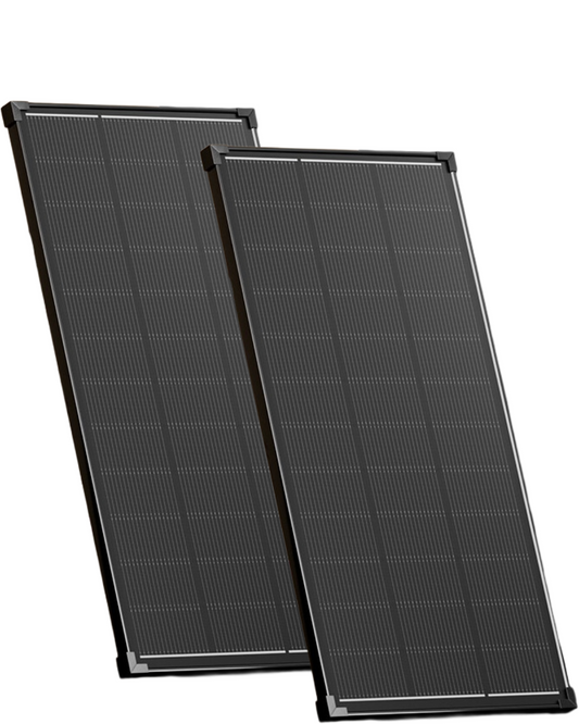 2x 500W 12V Mono Shingled Fixed Solar Panel Camping RV