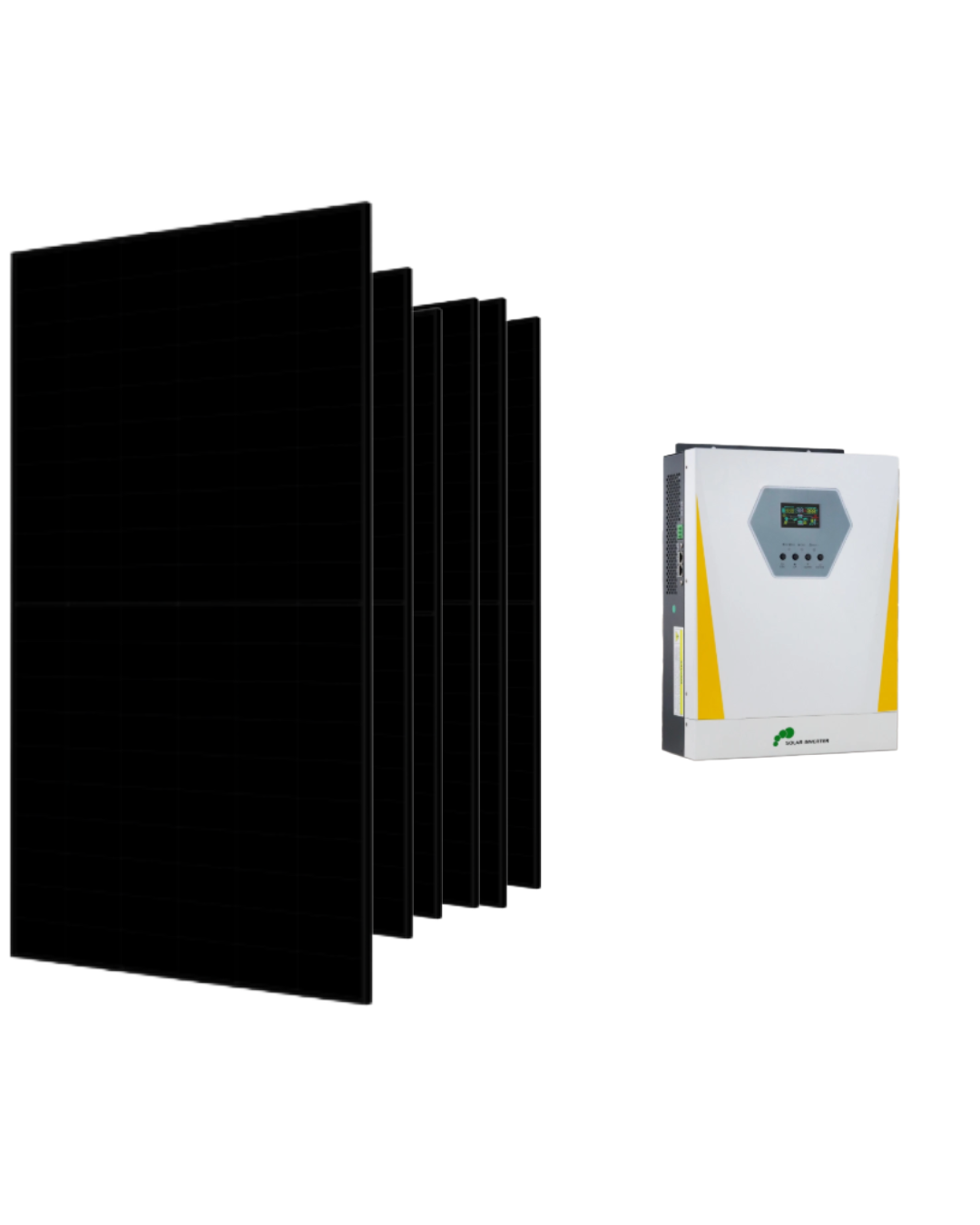 3 kW Solar System Kit — 6 × SunPower TCL 500W Panels + 3,200W Hybrid Inverter + Mounting Rails