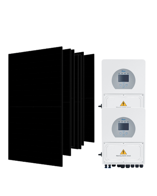 10 kW Solar System Kit — 20 × SunPower TCL 500W Panels + Dual 5 kW Hybrid Inverters + Mounting Rails