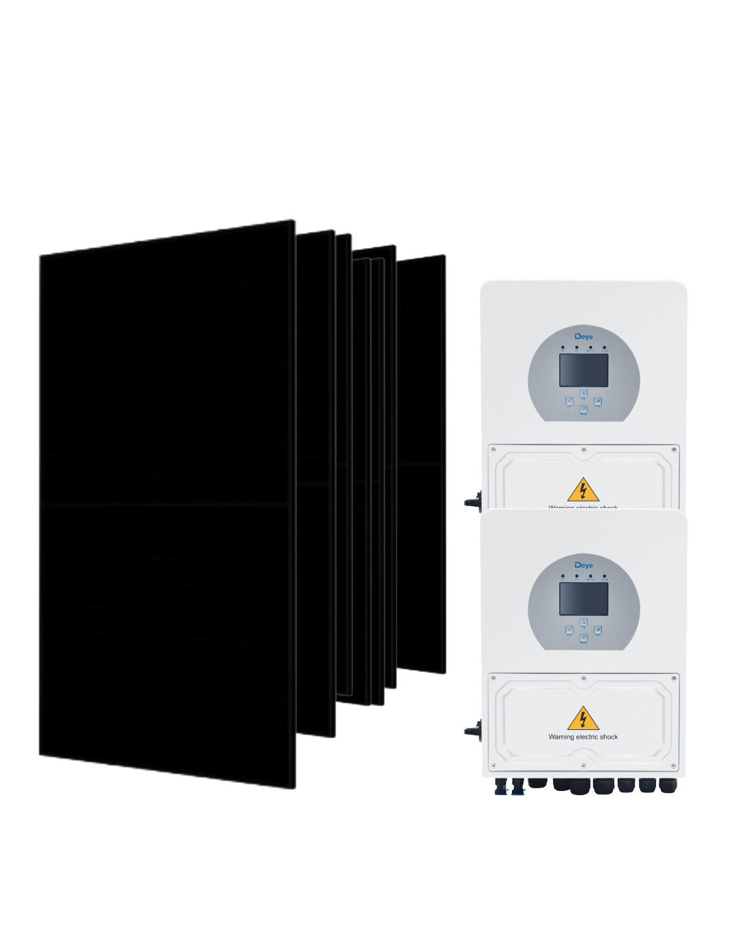 10 kW Solar System Kit — 20 × SunPower TCL 500W Panels + Dual 5 kW Hybrid Inverters + Mounting Rails