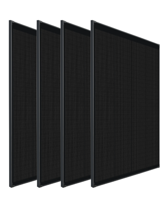 4x 400W 12V Fixed Shingled Mono Solar Panels Camping RV