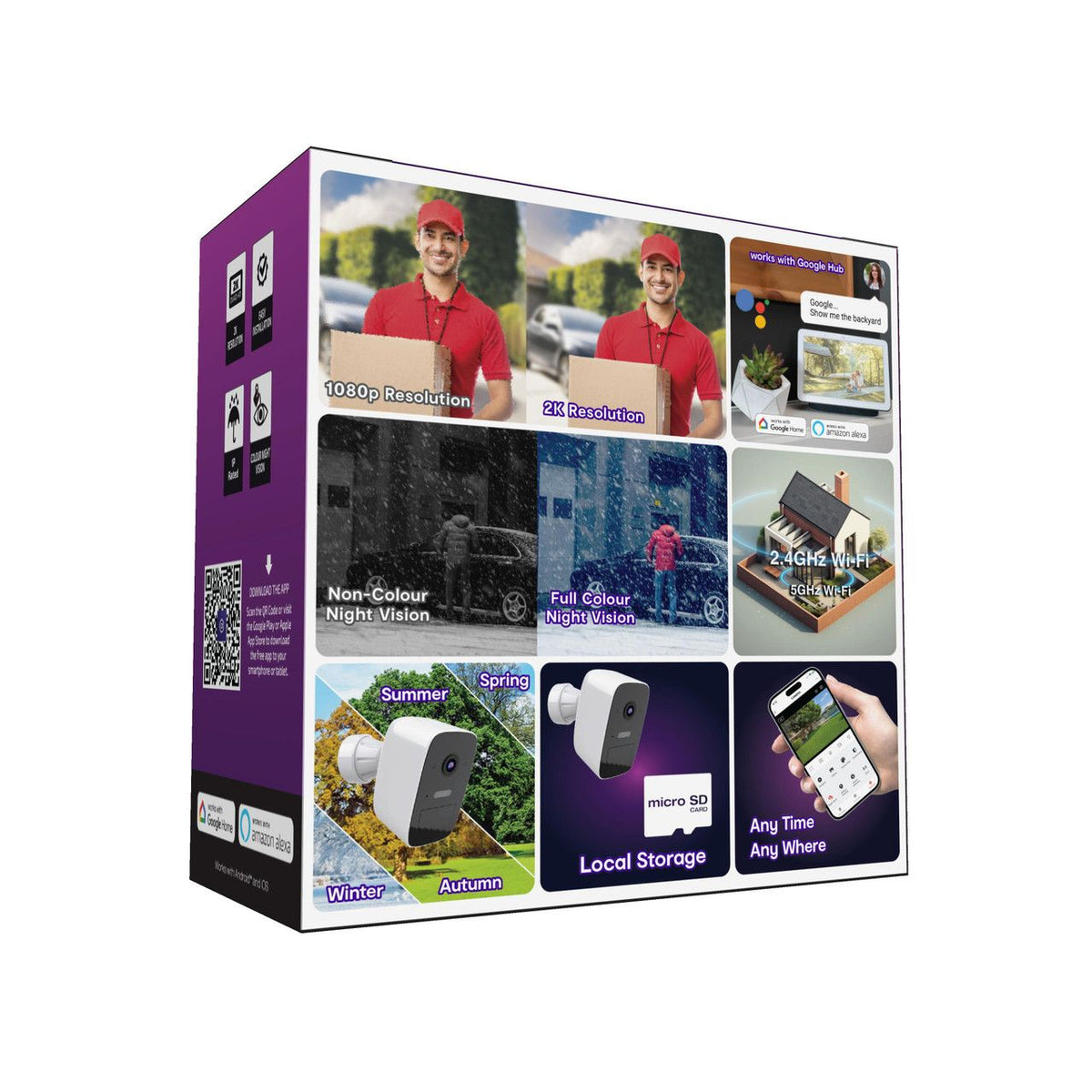 Connect 2K Outdoor Security Camera Twin Pack - additional product photo