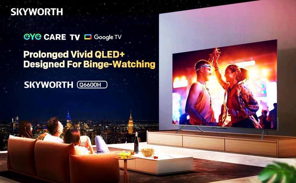 SKYWORTH 60Q6600H 60-Inch QLED+ 4K Google TV – product view 2