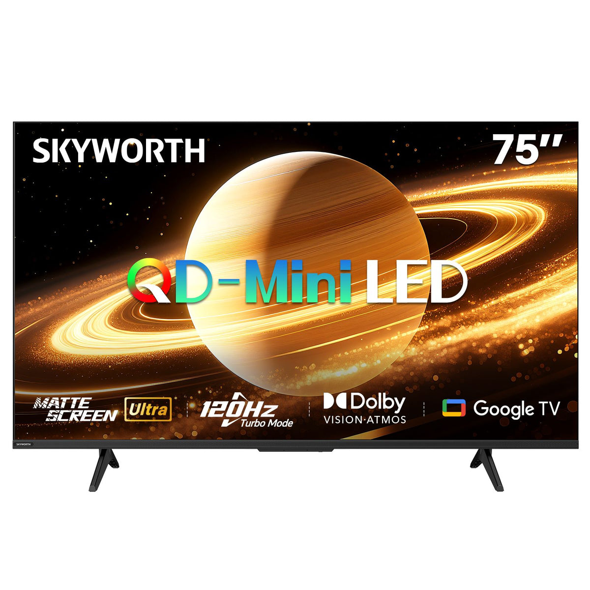 SKYWORTH 75X6600H 75-Inch QD-Mini LED 4K Google TV – product image
