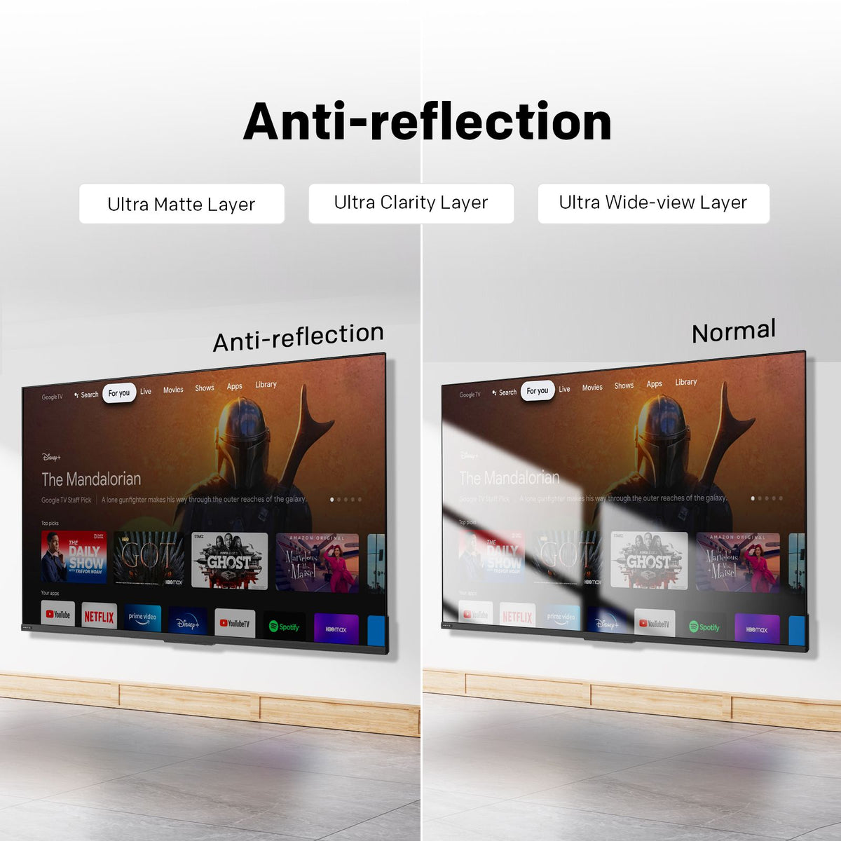 SKYWORTH 75X6600H 75-Inch QD-Mini LED 4K Google TV – product view 4