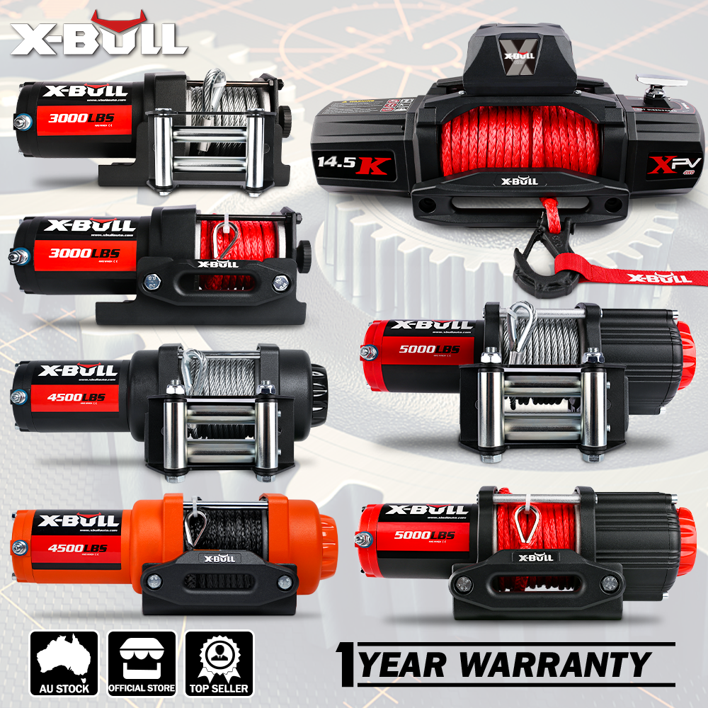 X-BULL 4500lb 12V Electric Winch with Steel Cable | ATV & Boat – product image