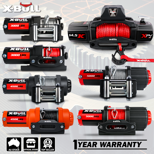 X-BULL 4500lb 12V Electric Winch with Steel Cable | ATV & Boat – product image