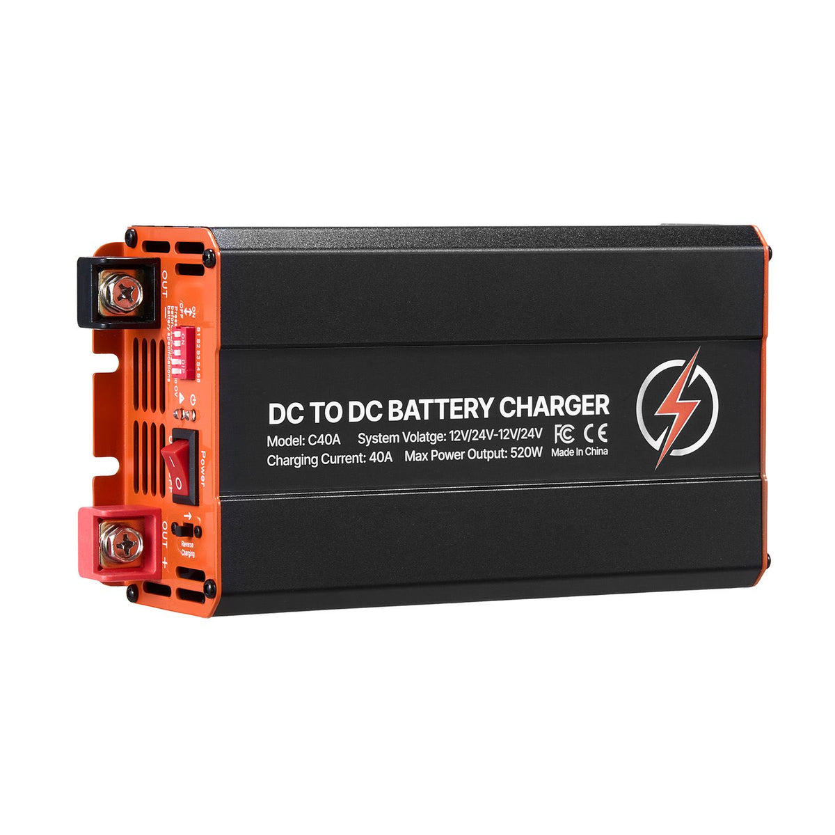 VEVOR 40A 520W DC-DC Battery Charger 12V/24V | RV & 4WD – product view 9
