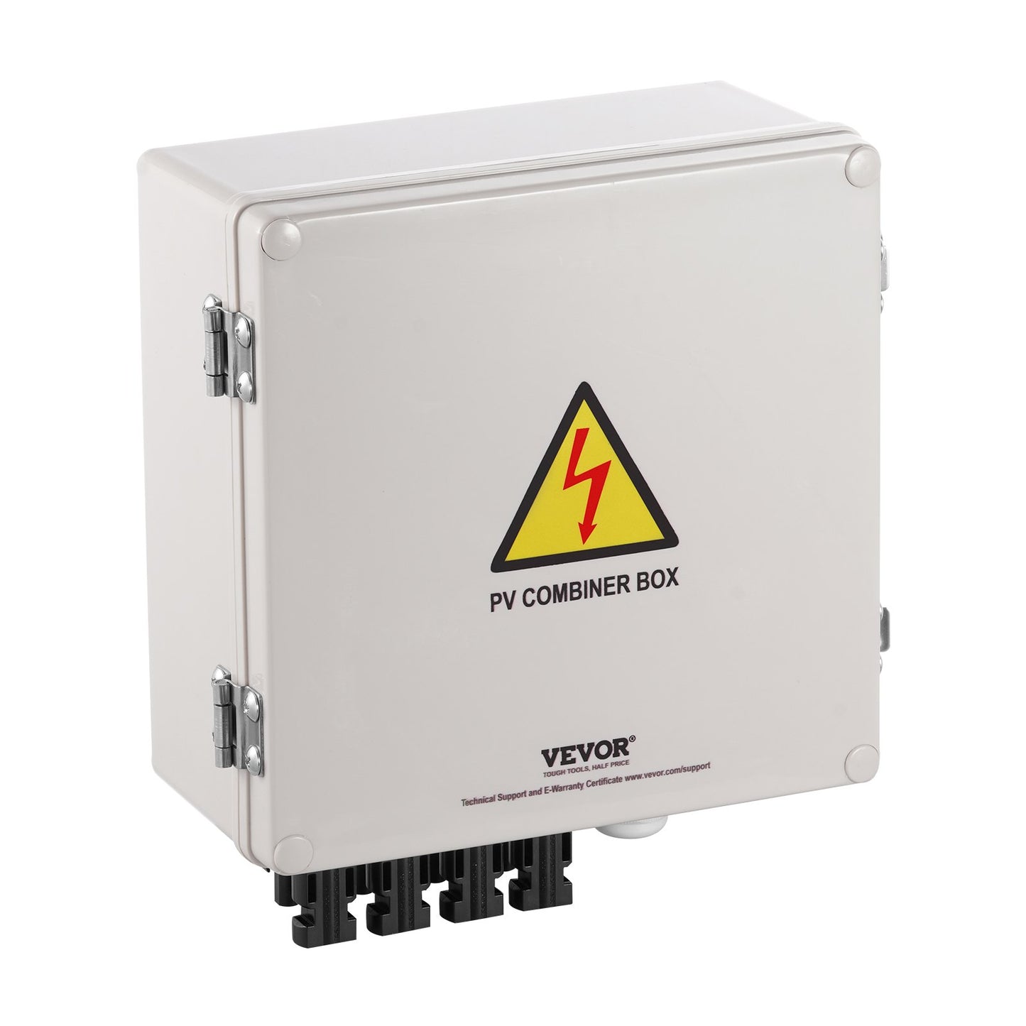 VEVOR Solar PV Combiner Box 4 String 10A for Solar Panel System ABS Case IP65