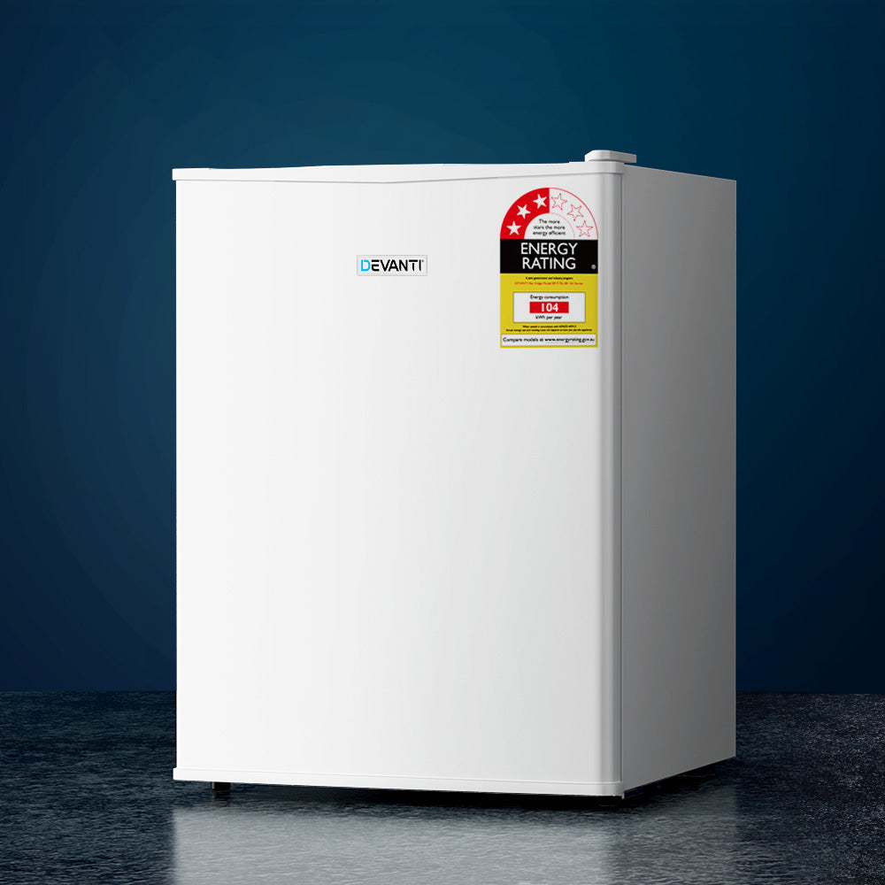 Devanti 70L Portable Mini Bar Fridge - White - product photo
