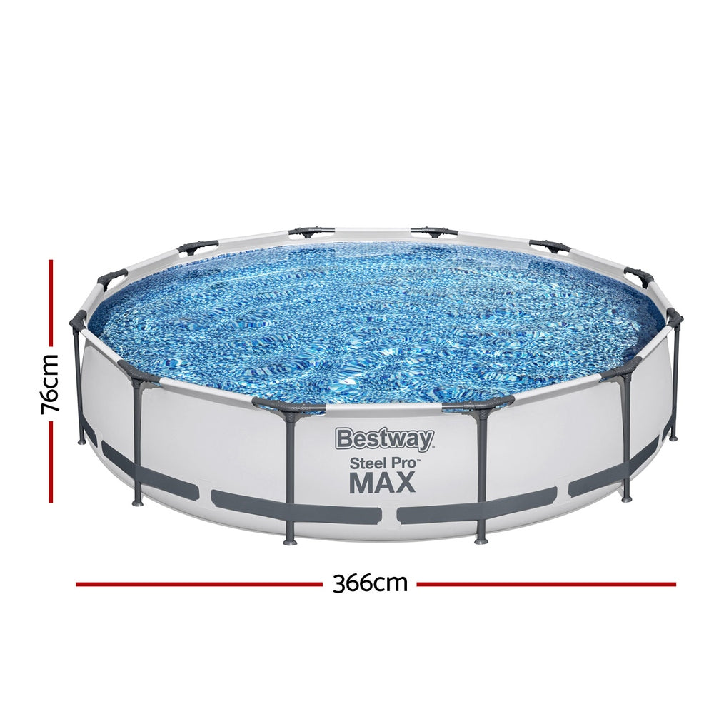 Bestway Steel Pro 3.66m x 76cm Pool with Filter Pump – White – product image 2