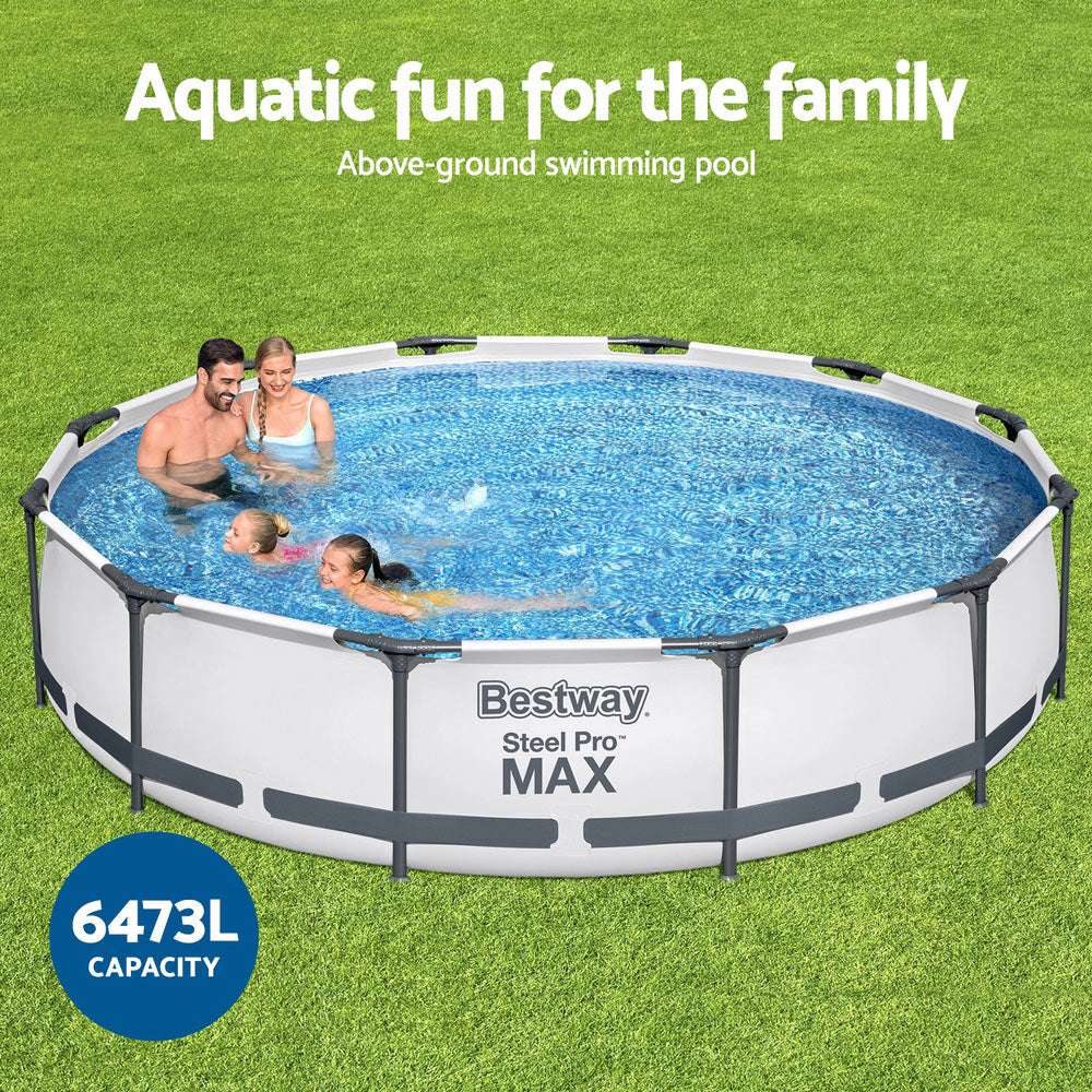 Bestway Steel Pro 3.66m x 76cm Pool with Filter Pump – White – product image 4