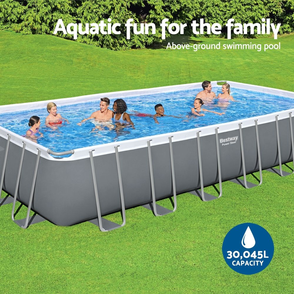 Bestway Power Steel 7.32m Pool Set with Sand Filter, Ladder & Cover – product image 4