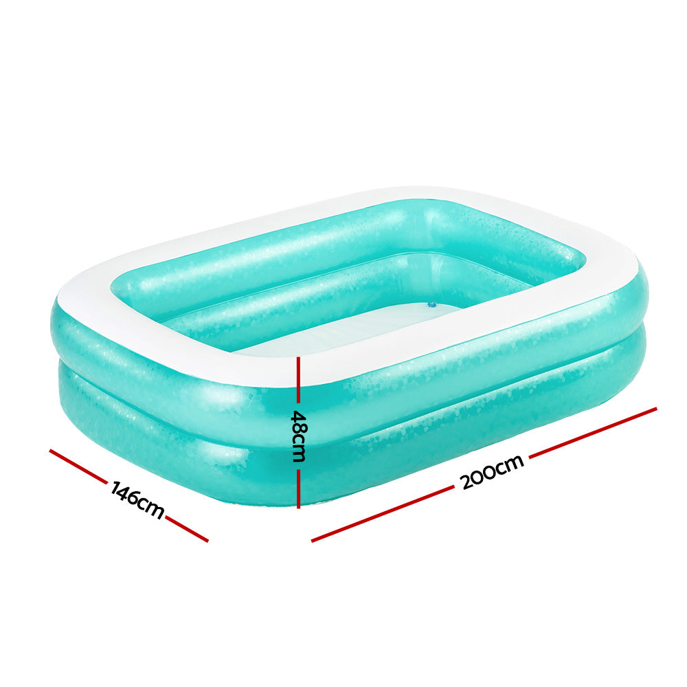 Bestway 2.00m Rectangular Inflatable Family Pool 450L – product image 2